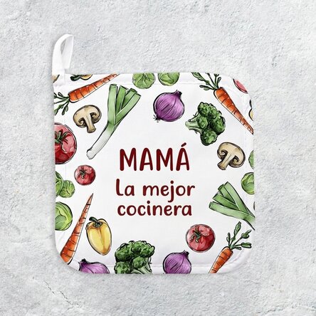 Salvamanteles personalizado con texto - Verduras