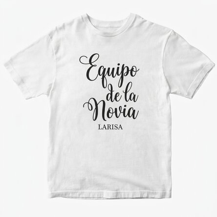 Camiseta personalizada con texto para solteras - Team Bride