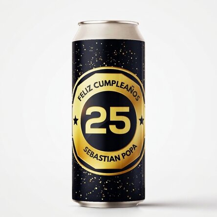 Cerveza en lata personalizada con texto - Birthday Beer