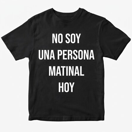 Camiseta de algodón personalizada con texto