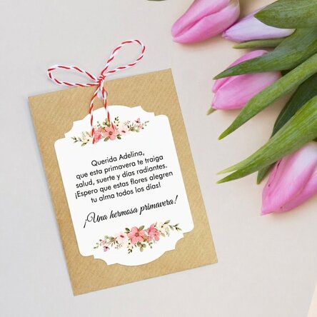 Martisor plantable personalizado con texto
