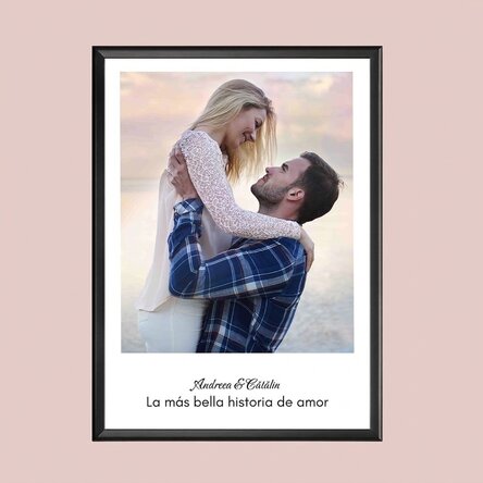 Cuadro personalizado con una foto y un texto