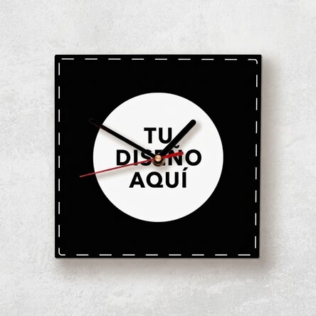 Reloj cuadrado personalizado con tu diseño