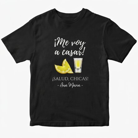 Camiseta de algodón personalizada con un mensaje para solteras
