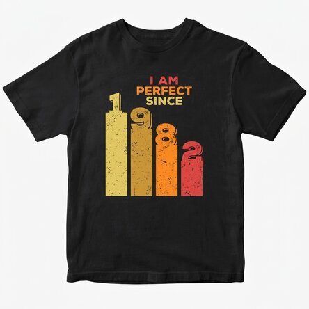 Camiseta de algodón personalizada con texto - Perfect since