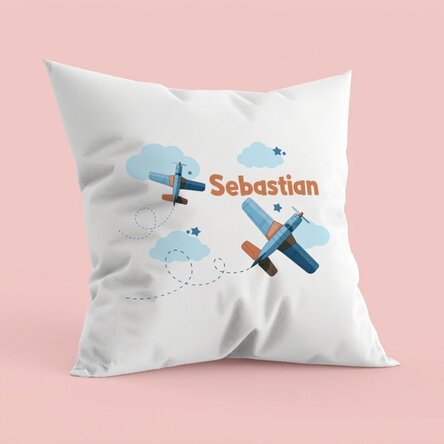 Almohada personalizada con texto - Aviones
