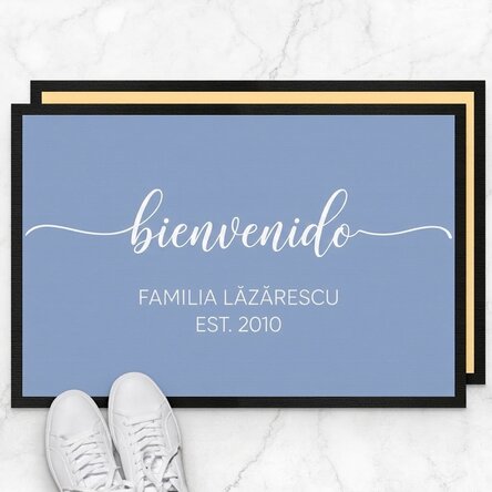 Felpudo de entrada personalizado con el texto «Welcome»