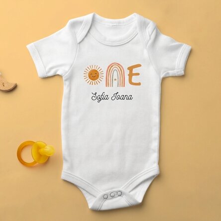Body para niños personalizado con nombre - ONE