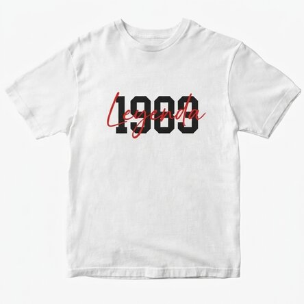 Camiseta de algodón personalizada con texto - Legend