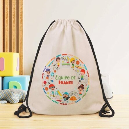 Mochila personalizada con nombre - Deporte