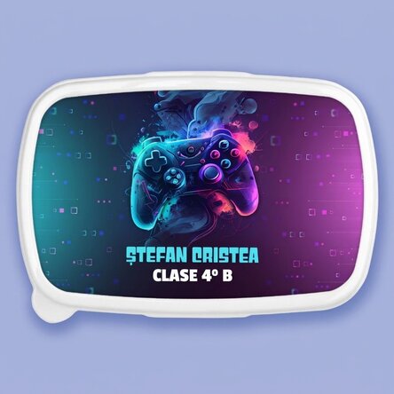Fiambrera, fiambrera personalizada con texto - Gamer