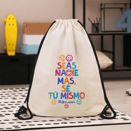 Mochila personalizada con nombre - Be yourself
