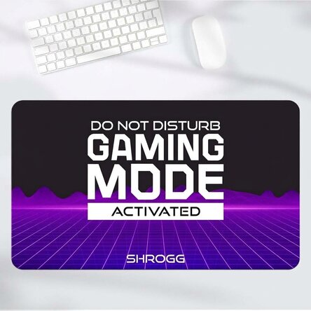 Customised XXL mouse pad with text - Futuristic Landscape