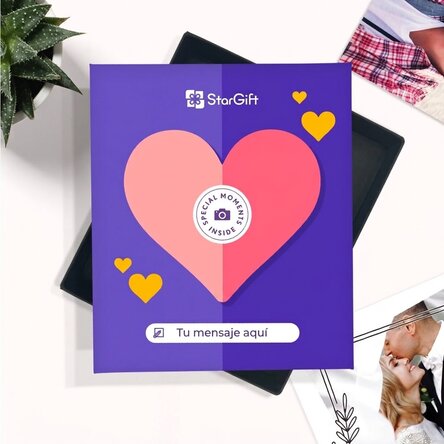 La caja de los recuerdos: 32 fotos con mensaje - modelo premium «Love»