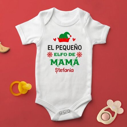 Body para niños personalizado con texto - Little elf