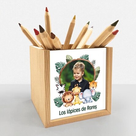 Portalápices personalizado con foto y texto - Animalute