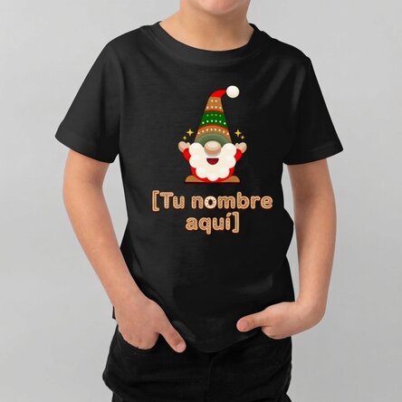 Camiseta de algodón para niños personalizada con nombre