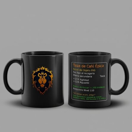 Taza de café épica de World of Warcraft