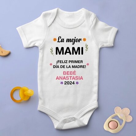 Body para niños personalizado con mensaje - Día de la Madre