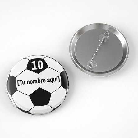 Chapa personalizada con nombre - Pelota