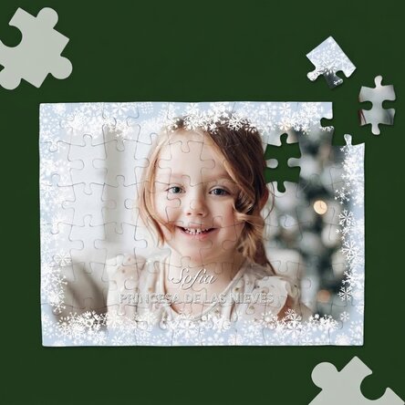 Rompecabezas personalizado con una foto y un texto - Winter
