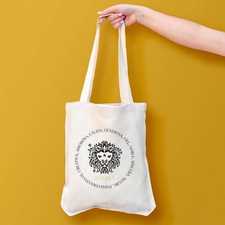 Bolso personalizado con texto - Signo del Leo