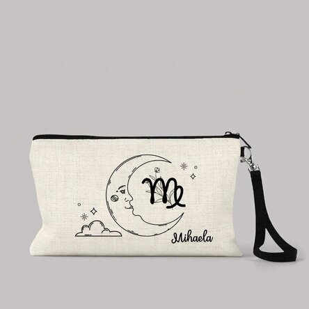 Set de maquillaje personalizado con texto: el signo de Virgo