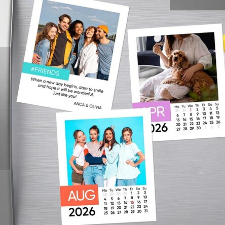 Imanes y libretas con calendario