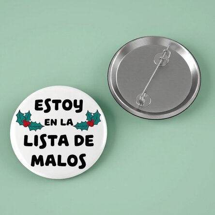 Chapa personalizada con texto - Lista de los traviesos