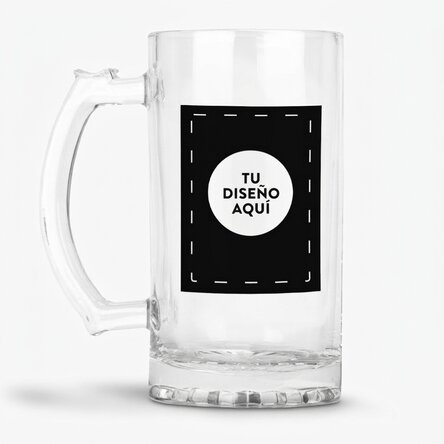 Jarra de cerveza personalizada con tu diseño