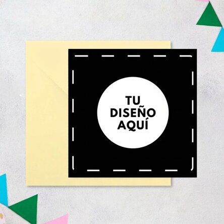 Tarjeta cuadrada personalizada con tu diseño