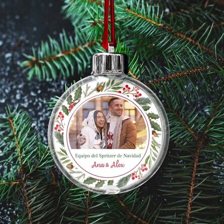 Bola de Navidad personalizada con un mensaje y una foto: el regalo perfecto para Navidad