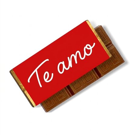 Mini tableta de chocolate personalizada con un mensaje