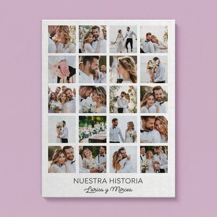 Cuadro de lienzo personalizado con 20 fotos