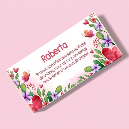 Chocolate personalizado con mensaje - Spring