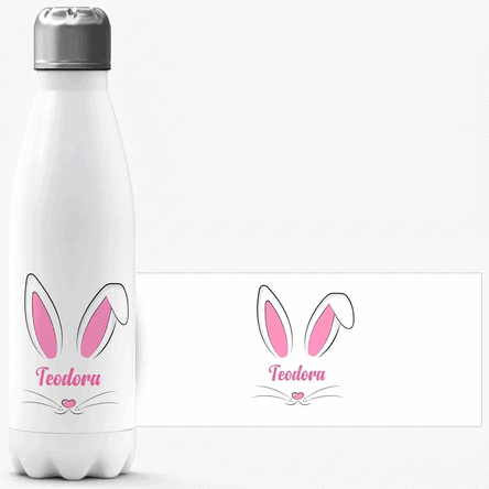 Término con base blanca personalizado con nombre - Bunny
