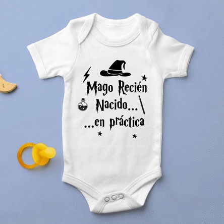 Body para niños personalizado con texto - Mago/bruja