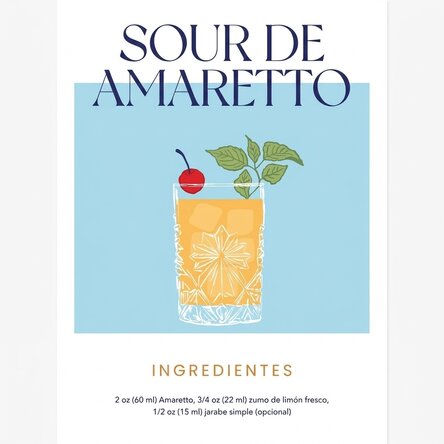 Cartel de Amaretto Sour