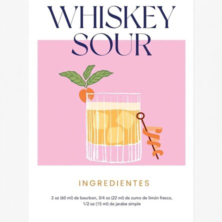 Cartel de Whiskey Sour