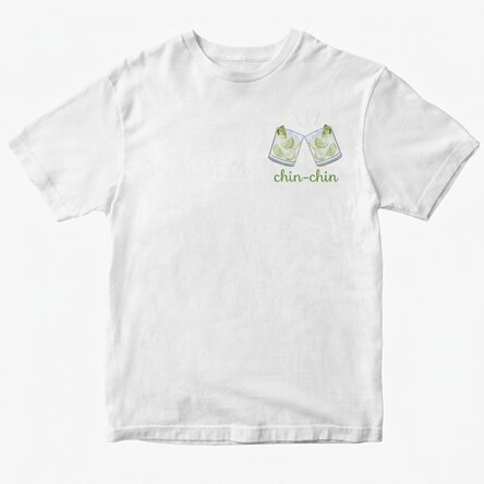 Camiseta de algodón personalizada con texto - Gin-gin