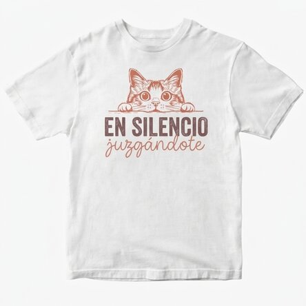 Camiseta de algodón personalizada - Judging you