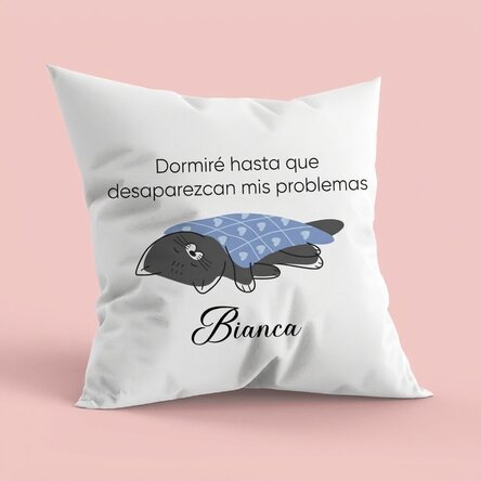 Almohada personalizada con texto - Problems