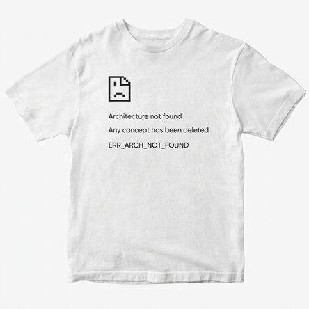 Camiseta de algodón personalizada con texto - Not Found