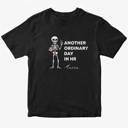 Custom cotton T-shirt with text - Just another day