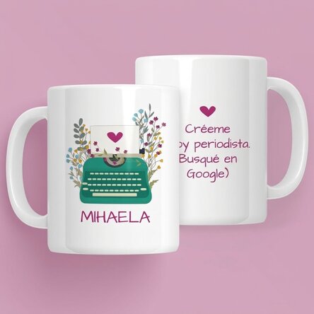 Taza personalizada con texto - Periodistas