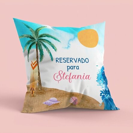 Cojín personalizado con mensaje - Summer