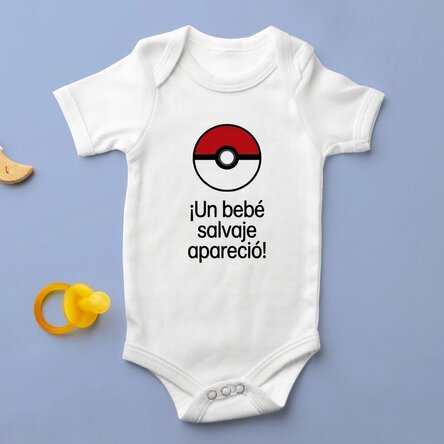 Body para niños personalizado con texto - Pokeball