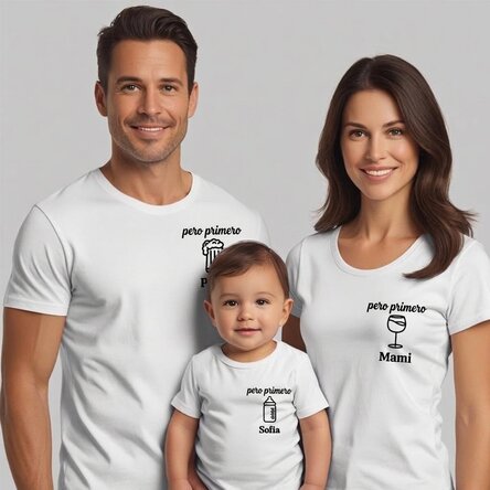 Camiseta de algodón personalizada para niños/adultos - Pero antes...