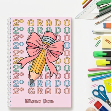 Cuaderno personalizado con texto - Pretty pencil