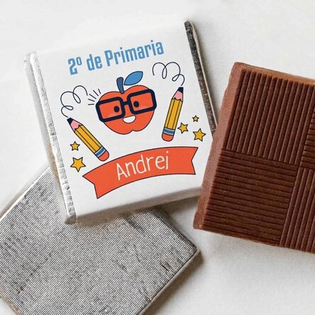 Mini bombón personalizado con texto - Colegio
